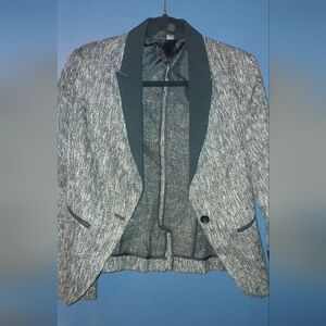 Massimo Black and Gray Tuxedo Style Jacket